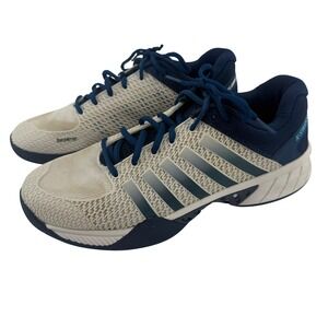K-Swiss Mens Pickleball Shoes Tennis Sneakers Size 10 White Blue DuraWrap